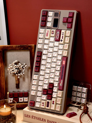 Cool Red Famicom Backlit Retro Keycap Set