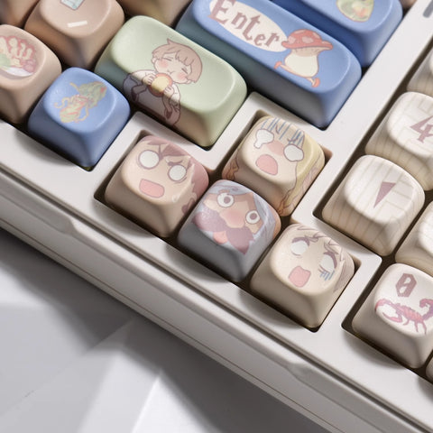 Cute Delicious in Dungeon Theme Anime Keycap Set