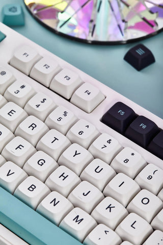 Classic Blue Electro Theme PBT XDA Keycap Set