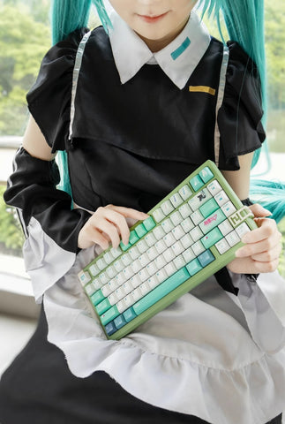 Cute Hatsune Miku Japanese Anime Style Keycap Set