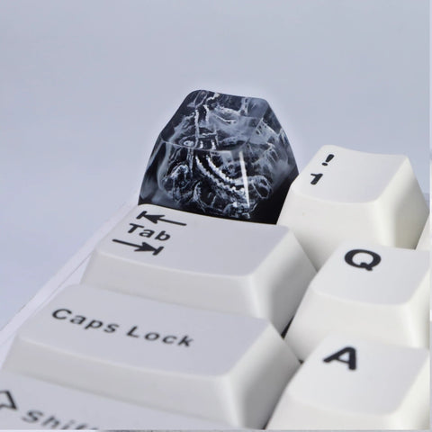 Cool Black Fuji Mountain Artisan Resin Keycap