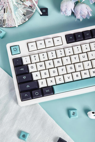 Classic Blue Electro Theme PBT XDA Keycap Set