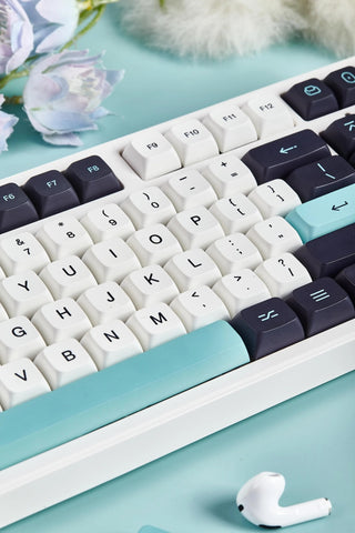 Classic Blue Electro Theme PBT XDA Keycap Set
