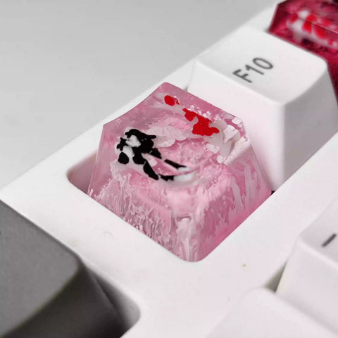 Cute Resin Epoxy Artisan Zen Pond Keycap