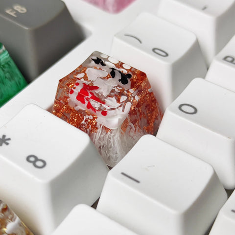 Cute Resin Epoxy Artisan Zen Pond Keycap