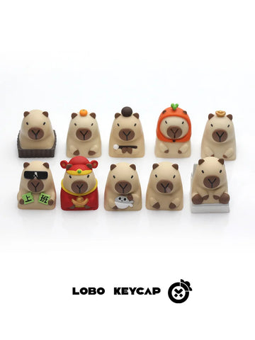 Capybara Theme 3D Artisan Resin Keycap