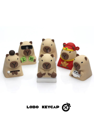 Capybara Theme 3D Artisan Resin Keycap