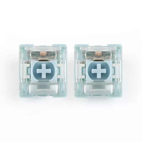 键帽馆 TTC静音月白 白静音轴消音42g触感 触感圆润 客定制机械键盘