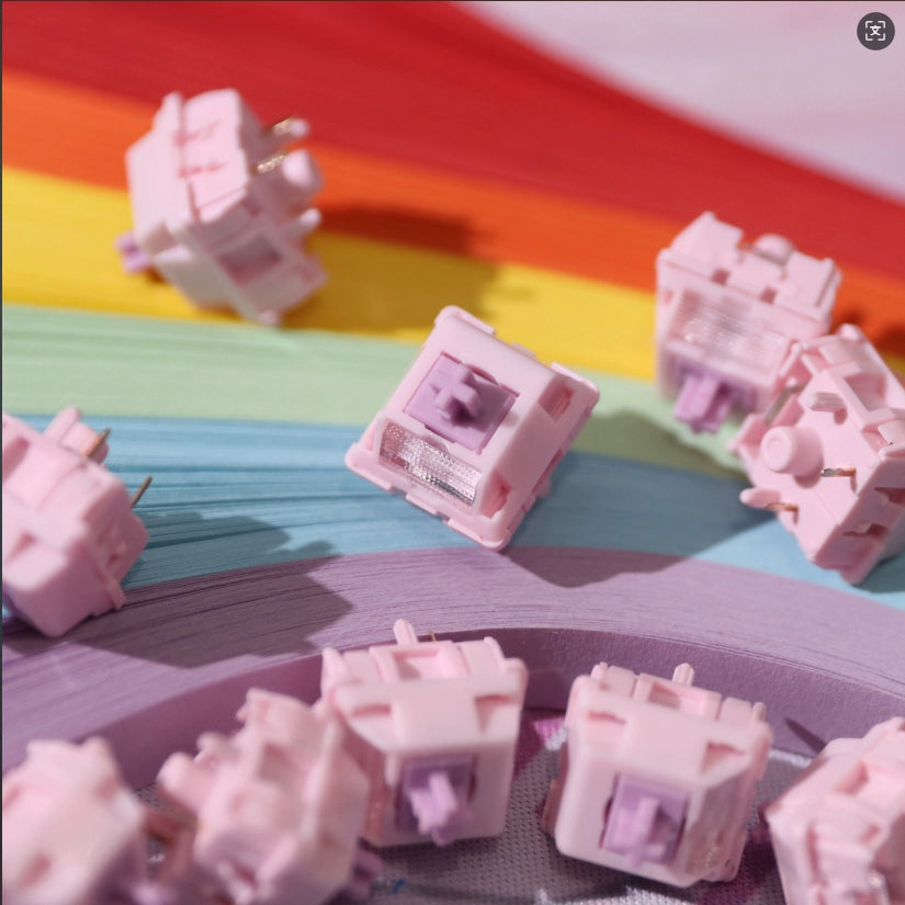 Rabbit Purple Shaft V2 IKEYX Pre-sale Large Section Drop HP Shaft Customized Mechanical Keyboard Shaft Body