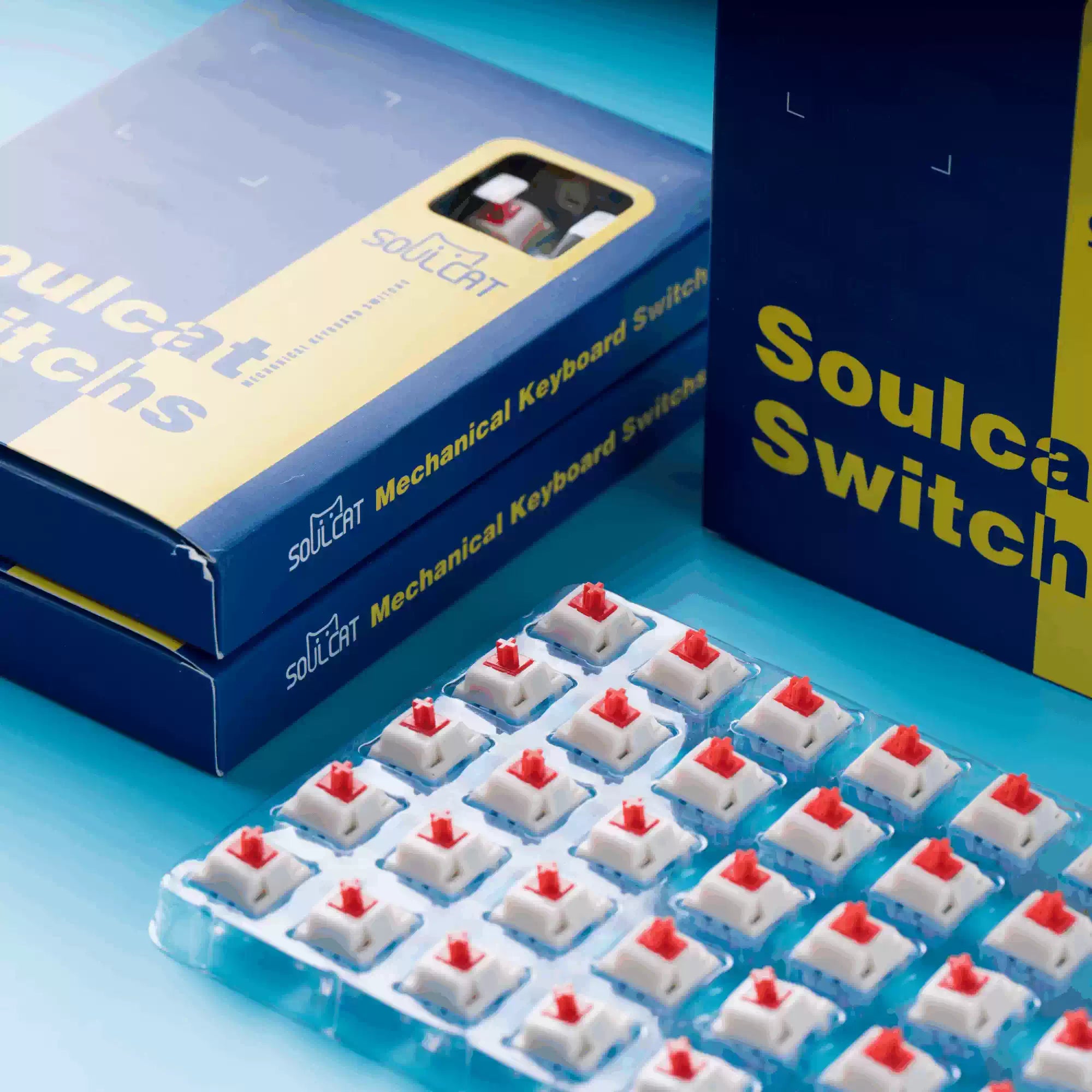 Soulcat Keygeek 苏打轴线性顺滑静音MX机械线性轴体 Swtich