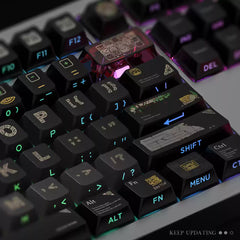 Cool Maya Aztec Theme Backlit Keycap Set for Mechanical Keyboard
