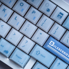 BlueBerry Theme Glossy Keycap Set