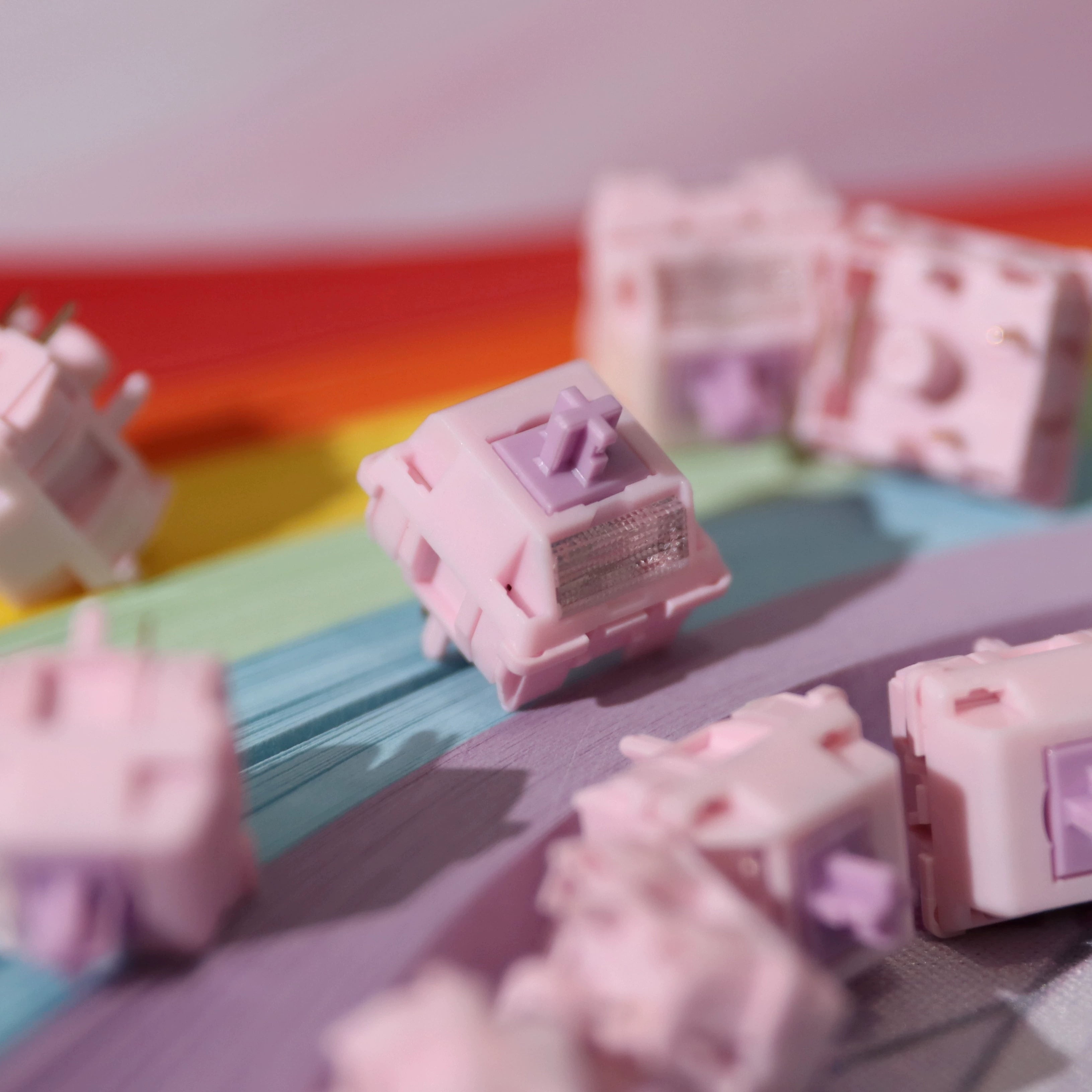 Rabbit Purple Shaft V2 IKEYX Pre-sale Large Section Drop HP Shaft Customized Mechanical Keyboard Shaft Body