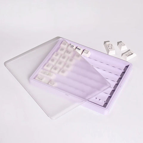 Three Layer Keycap Storage With Frosted Lid