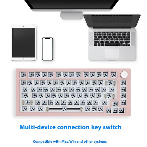 Nexttime Next Time 75 Mechanical Keyboard Kit Three Mode Hot Swap RGB Gasket Gaming Keyboard for Office PC Gamer Accessories