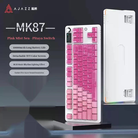AJAZZ MK87 Mechanical Keyboard Tri-mode Gasket Structure Hot Swap