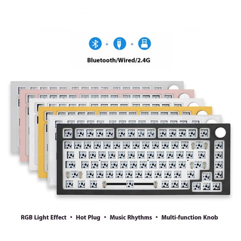 Nexttime Next Time 75 Mechanical Keyboard Kit Three Mode Hot Swap RGB Gasket Gaming Keyboard for Office PC Gamer Accessories