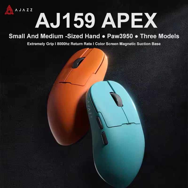 AJAZZ AJ159 APEX/AJ159PRO Wireless Gamer Mouse with RGB Magnetic Charging Base Lightweight AJ159P Gaming Mouse for PC Laptop