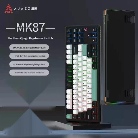 AJAZZ MK87 Mechanical Keyboard Tri-mode Gasket Structure Hot Swap