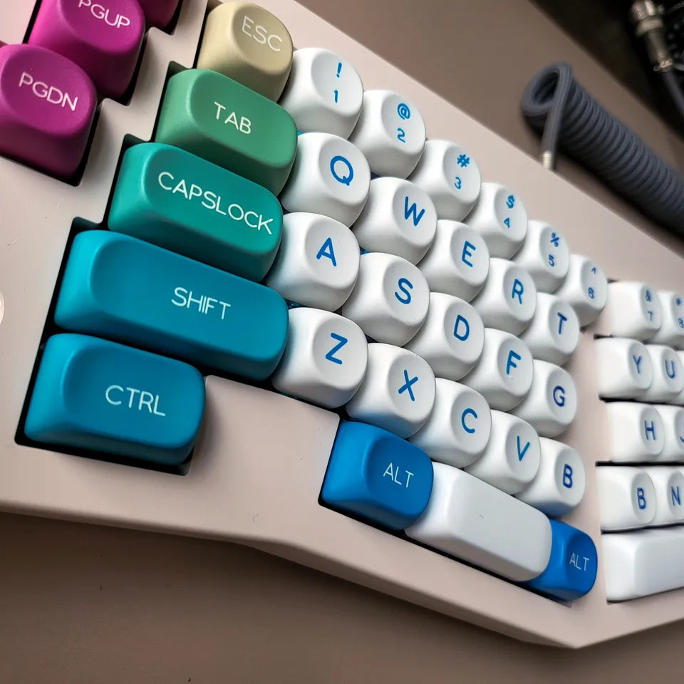 Fantasy Moa Profile Pbt Keycaps 7u Alice Split Space Keys ISO Layout Korean German Spanish Arabic French Brazil Abnt2 Key Caps