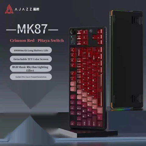 AJAZZ MK87 Mechanical Keyboard Tri-mode Gasket Structure Hot Swap