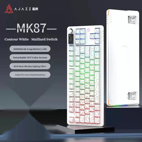 AJAZZ MK87 Mechanical Keyboard Tri-mode Gasket Structure Hot Swap