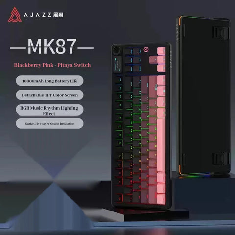 AJAZZ MK87 Mechanical Keyboard Tri-mode Gasket Structure Hot Swap