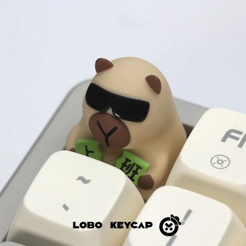 Capybara Theme 3D Artisan Resin Keycap