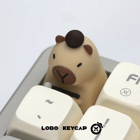 Capybara Theme 3D Artisan Resin Keycap