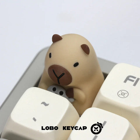 Capybara Theme 3D Artisan Resin Keycap