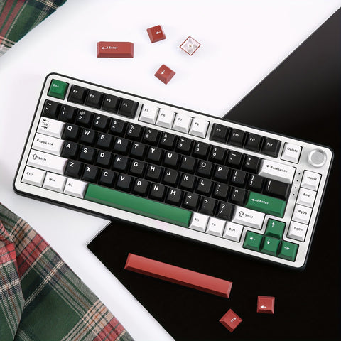 YUNZII B75 PRO Wireless Gaming Keyboard - 75% Compact Design with RGB, Hot-Swappable Mechanical Switches, Ergonomic Gasket Mount, and Multi-Connectivity (Wireless/Type-C/2.4G) - Black