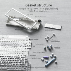 AJAZZ AK650 65% Compact Tri - Mode Mechanical Keyboard - KeyArtisan