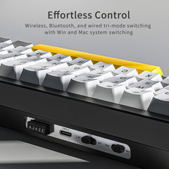 AJAZZ AK650 65% Compact Tri - Mode Mechanical Keyboard - KeyArtisan