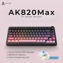 AJAZZ AK820 MAX PLUS 75% Layout Tri - Mode Mechanical Keyboard - KeyArtisan