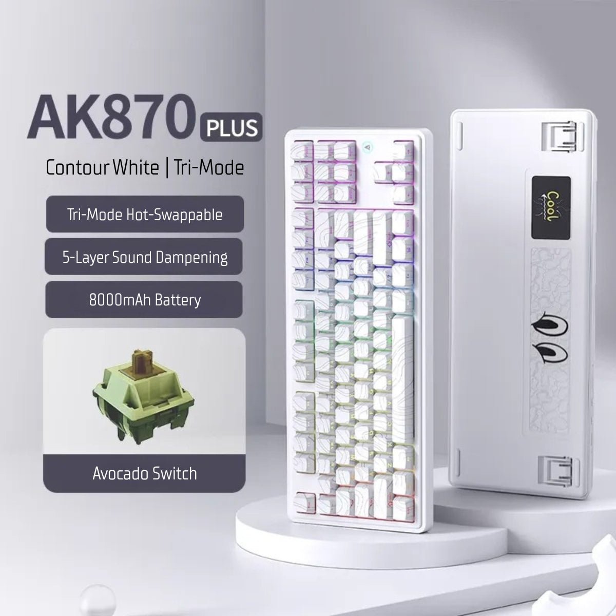 AJAZZ AK870 Series Mechanical Keyboard – KeyArtisan