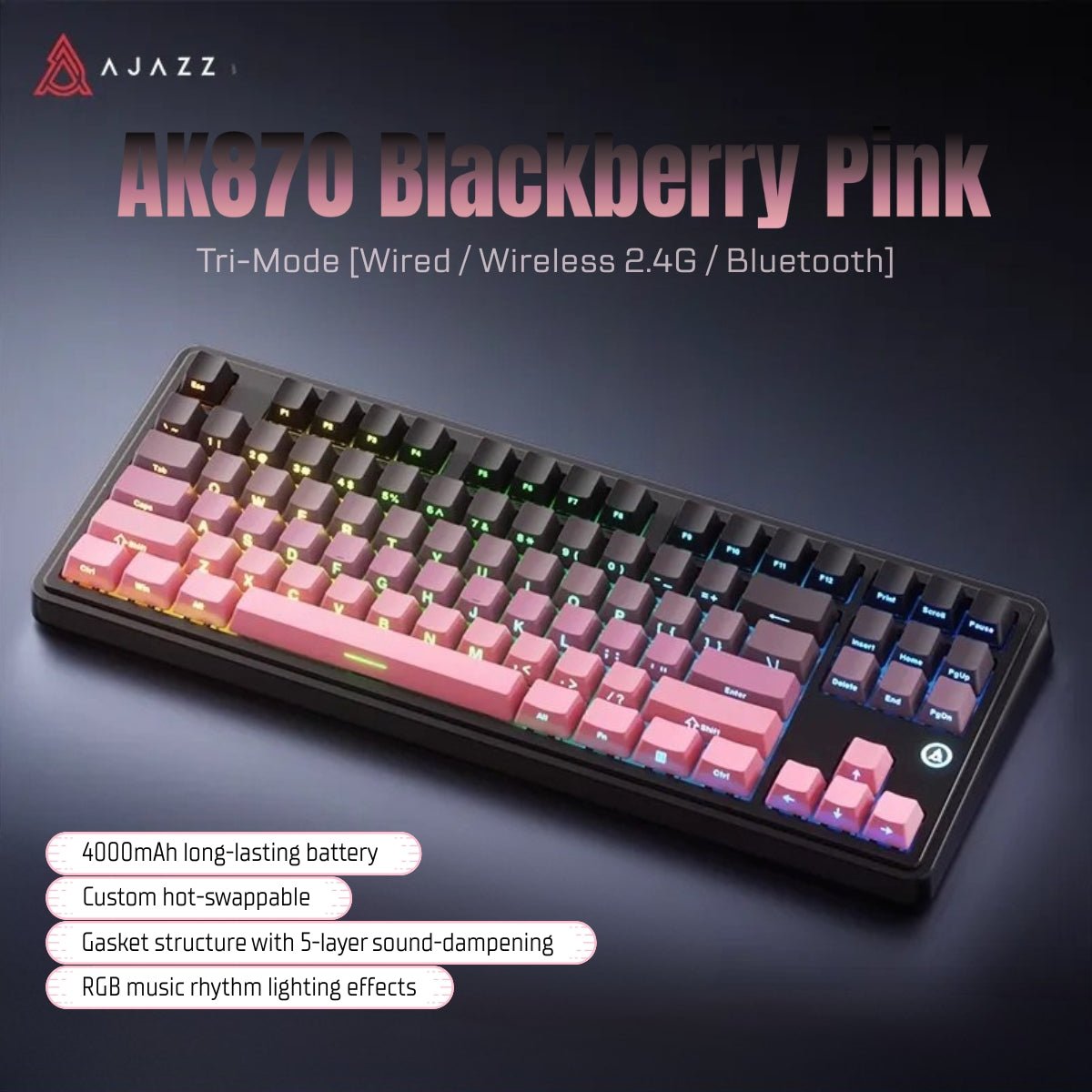 AJAZZ AK870 Series Mechanical Keyboard – KeyArtisan