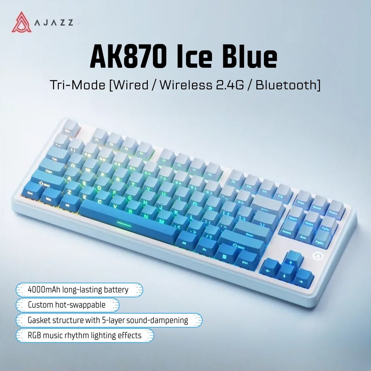 AJAZZ AK870 Series Mechanical Keyboard - KeyArtisan