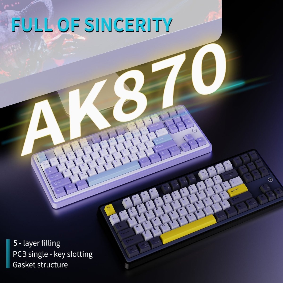 AJAZZ AK870 Series Mechanical Keyboard - KeyArtisan
