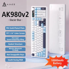 AJAZZ AK980 V2 Full - Size Tri - Mode Mechanical Keyboard - KeyArtisan