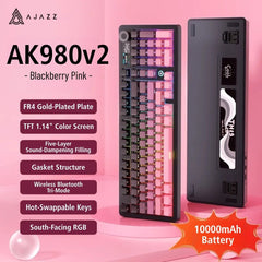 AJAZZ AK980 V2 Full - Size Tri - Mode Mechanical Keyboard - KeyArtisan