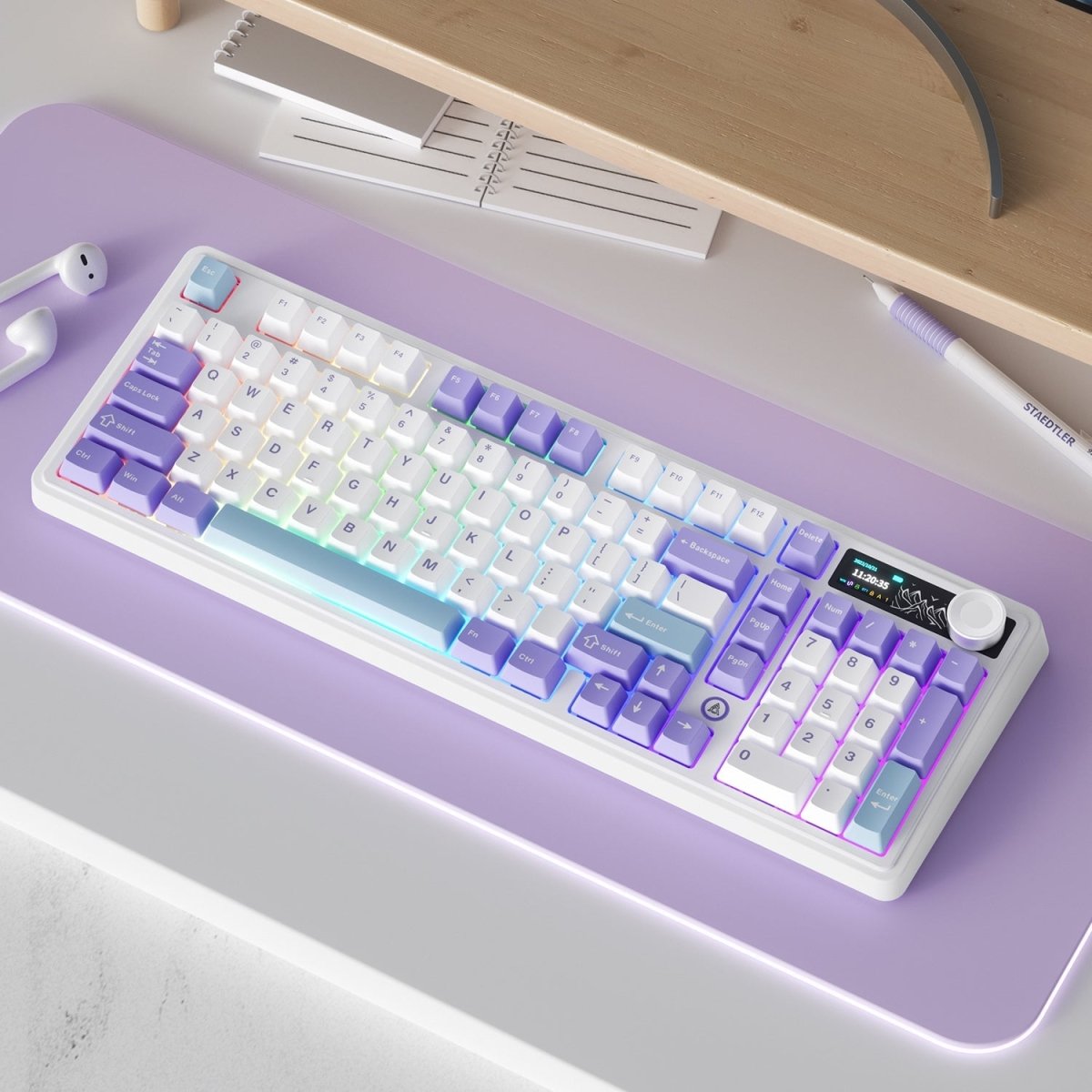 AJAZZ AK980 V2 Full - Size Tri - Mode Mechanical Keyboard - KeyArtisan