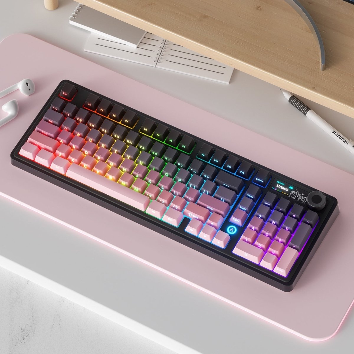 AJAZZ AK980 V2 Full - Size Tri - Mode Mechanical Keyboard - KeyArtisan