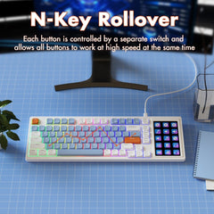 AJAZZ AKP815 Low Mechanical Keyboard with Touch Screen - KeyArtisan