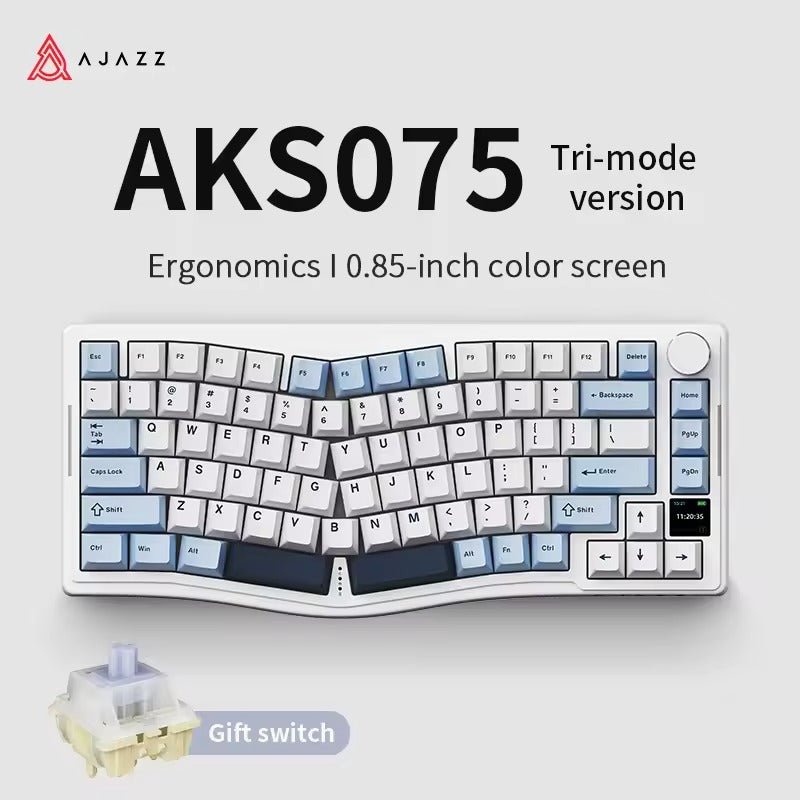 AJAZZ AKS075 Alice Tri - Mode Mechanical Keyboard - KeyArtisan