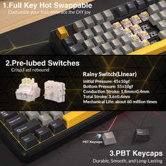 AULA L99 Smart-Screen Mechanical Keyboard - KeyArtisan