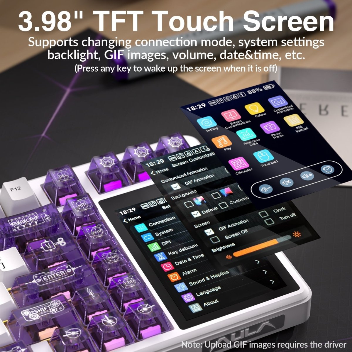 AULA L99 Smart-Screen Mechanical Keyboard - KeyArtisan