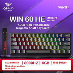 AULA WIN60 HE Series 60% Mechanical Keyboard - KeyArtisan