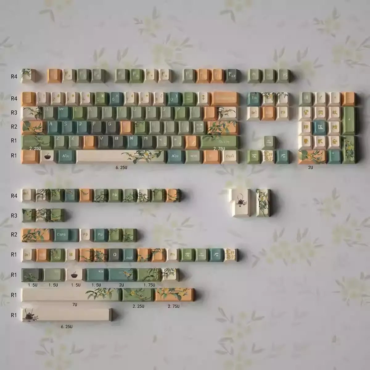 Autumn Garden Theme Keycap Set - KeyArtisan