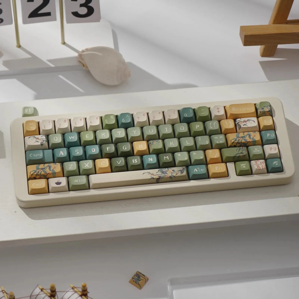 Autumn Garden Theme Keycap Set - KeyArtisan