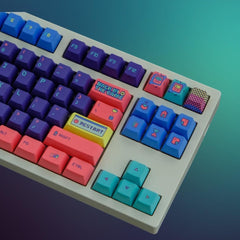 Back In The Game Themed Retro Keycap Set - KeyArtisan